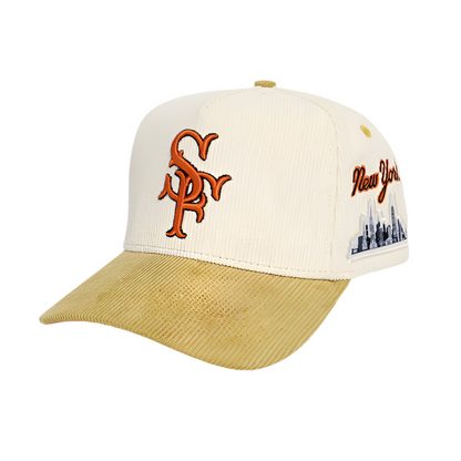 “The Say Hey Kid” SF Cream&Beige Corduroy SnapBack