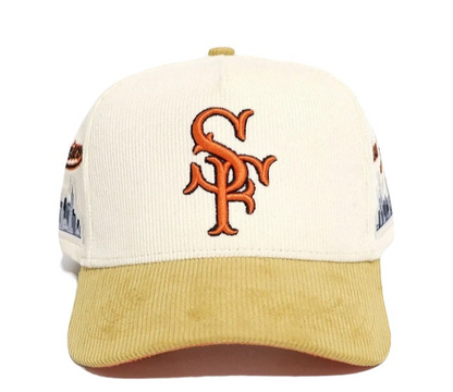 “The Say Hey Kid” SF Cream&Beige Corduroy SnapBack