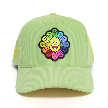 "Tend Your Garden" Light Pastel Green Corduroy SnapBack