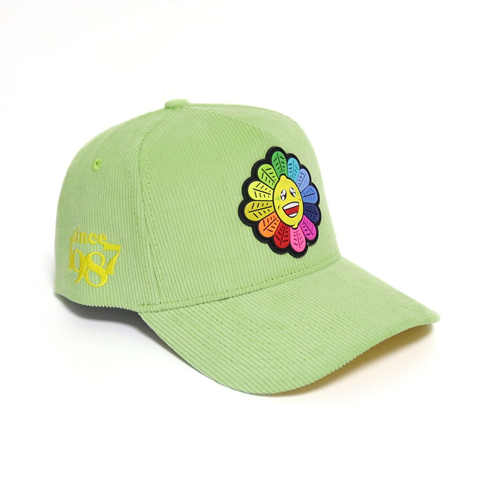 "Tend Your Garden" Light Pastel Green Corduroy SnapBack