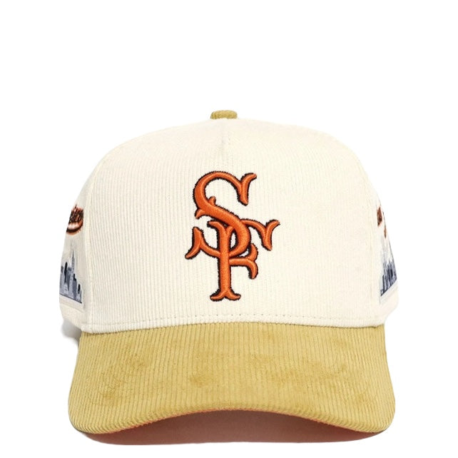 “The Say Hey Kid” SF Cream&Beige Corduroy SnapBack