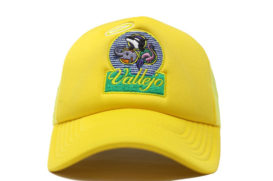 BLVCK LEMONS "WELCOME TO VALLEJO“ YELLOW TRUCKER HAT