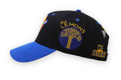 LEMONADE SPECIAL "CITY WORLD CHAMPS" BLACK on BLUE HAT