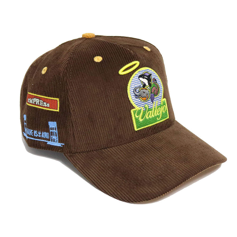 “WELCOME TO VALLEJO” Corduroy Brown SnapBack