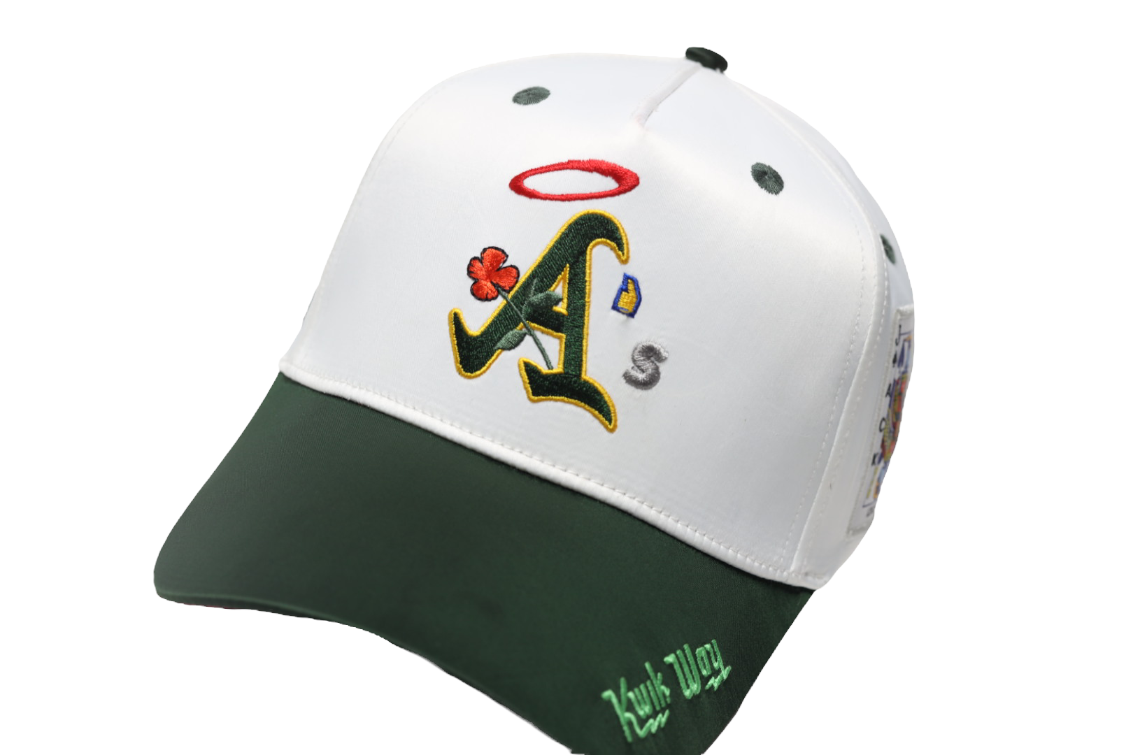 BLVCK LEMONS ALL OAKLAND GREEN SATIN SNAPBACK HAT